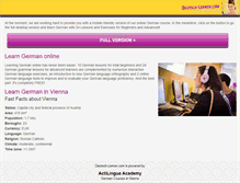 Tablet Screenshot of deutsch-lernen.com